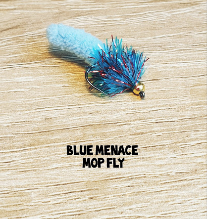 Blue Menace Mop Fly x 3