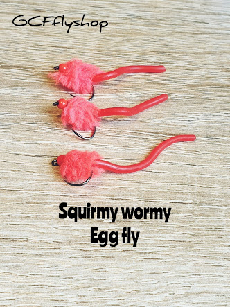 Squirmy Worm Red Egg Fly